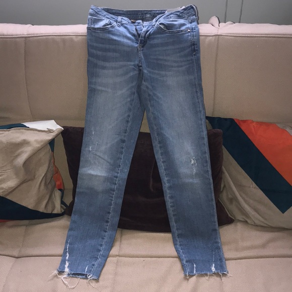 Zara Denim - ZARA light blue ankle jeans